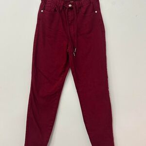 Judy Blue LA Hand Dyed Jeans Burgundy Womens Size 24 US 0-2